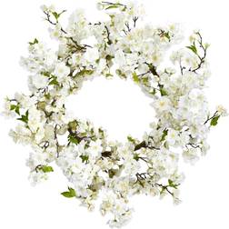 Nearly Natural 24â Cherry Blossom Wreath